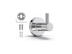 HIGHCRAFT Single Robe Hook in Chrome, Modern Bathroom Hook