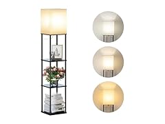 Online Solution Floor Lamp with Shelves