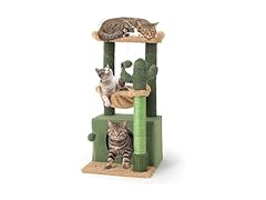 Athena Collection Small Cat Tree Tower with Scratching Post