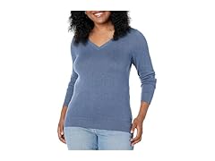 Amazon Essentials Women Lightweight LS VNeck Sweater