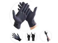 Multi-Pack Black 4MIL Nitrile Gloves