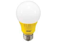 Yellow LED A19 Light Bulb, 4 pack