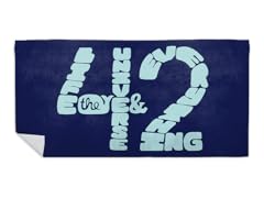 42 The Answer to Everything Beach Towel