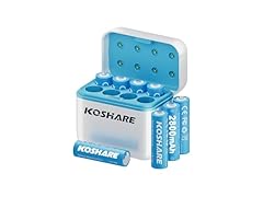 (8 Pack) Rechargeable Ni-MH Batteries AA with Charger