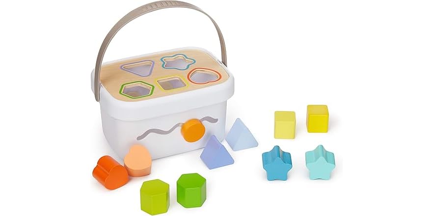 Amazon Basics Wooden Shape Sorter