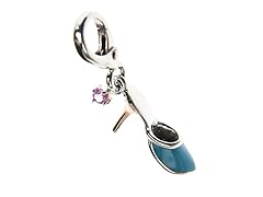 14Kt Gold, SS, Enamel Shoe Charm