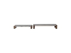 Creative Co-Op 2 pcs Marble and Acacia