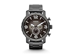 Fossil JR1437P Nate Chronograph Smoke Watch