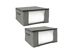 Simplify 2 Pack Jumbo Storage Bags in Gray