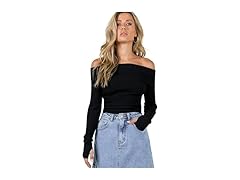 Princess Polly Women's Morley Off Shoulder Sweater