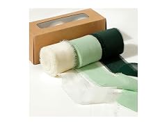 TUYOHW 1.5 x 7 Yd 3 Rolls Soft Silk Ribbon