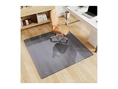 FlyEcho Grey Glass Chair Mat 46" x 46"