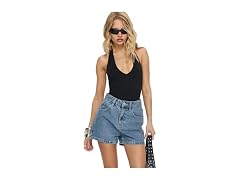 Princess Polly Women's (8) Tropicana Shorts Denim
