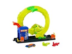 Hot Wheels Toy Car Track Set, Snake Gas Station