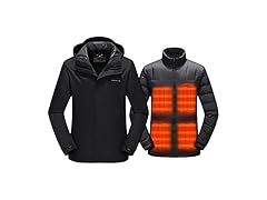 Venustas Men's 3-in-1 Heated Down Jacket