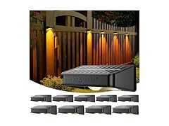 KIALUSH Solar Fence Lights 10 Pack