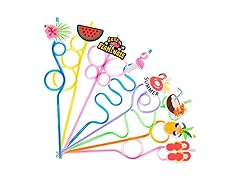 SODWINCO 24 PCS Crazy Straws