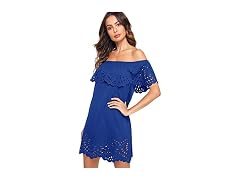 Floerns (XXL) Women's Off Shoulder Ruffle XXL