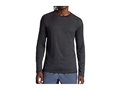 Gaiam Mens Everyday Basic LS Crewneck Top