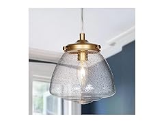 GEPOW GEPOW Antique Gold Pendant Light, Modern Hanging 