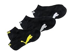 Low-Cut, Black with Grey/Wht/Yellow 3pk