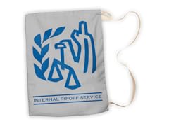 "Internal Ripoff Service" Large Laundry Bag
