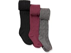 Amazon Essentials Girls' Tights 3-Pack (Large)