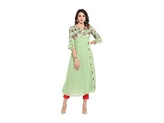 Janasya (XXL) Indian Women's Kurta(JNE3368-KR-XXL)