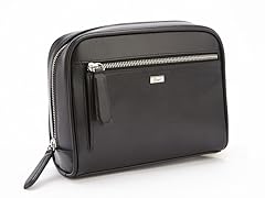 Grooming Wash Bag in Saffiano Leather