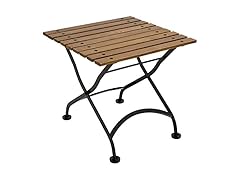 Sunnydaze European Chestnut Wooden Folding Outdoor Adirondack End Table