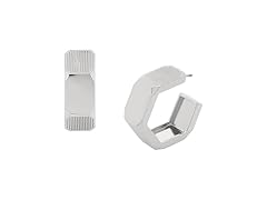 AllSaints Hexagon Hoop Earrings