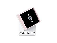 PANDORA Blue Hot Air Balloon Travel Charm - Compatible Moments Bracelets - Jewelry for Women - Gift for Women in Your Life - Made with Sterling Silver & Man-Made Crystal (Open Box)