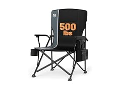 TIMBER RIDGE Black Oversized Camping Chair