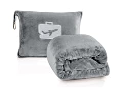 2-in-1 Soft Micro Plush Travel Blanket and Pillow