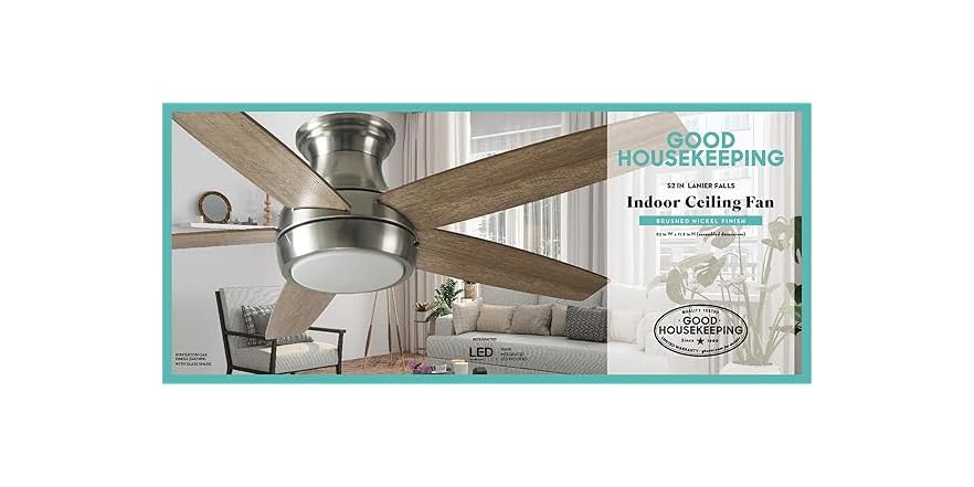 Good Housekeeping 52" 5 Blade Ceiling Fan