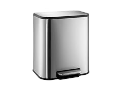 MOVECOM Trash Can, 5.3 Gal / 20 L Stainless Steel 