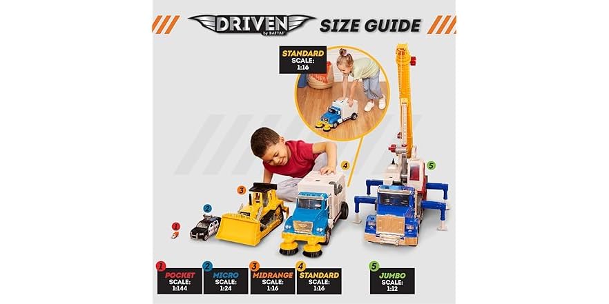 Driven by Battat – Large 18 Inch Dump Truck for Kids