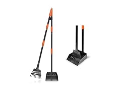SZHLUX Dog Pooper Scooper Rake Set