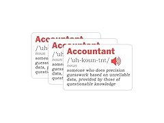 MAILAINK Set 3Pcs Accountant Sticker