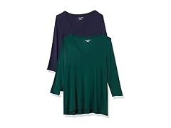 Amazon Essentials Women (XS) 2-pack 3/4 Sleeve Tee