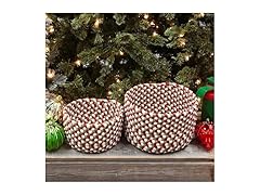 Colonial Mills Holiday Multi Braided Nesting Baskets