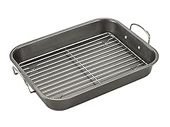 17" Roaster w/Rack and Steel Handles