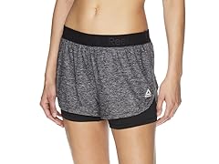 Reebok Women's Cardio Running Shorts w/ built in Compression
