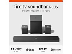 Amazon Fire TV 5.1 Soundbar Plus, Subwoofer & Surround Speakers