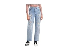 Levis Womens Ribcage Straight Ankle Jeans (24)