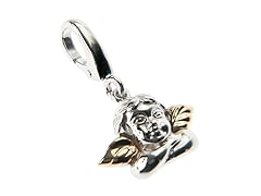 14Kt Gold, SS, Cherub Charm
