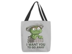 I Want You to Go Away Medium Tote Bag