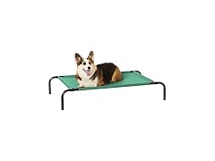 Amazon Basics Cooling Breathable Elevated Dog, Green
