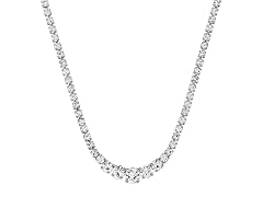 Graduating Tennis Necklace - Silver