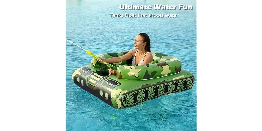 Jasonwell Inflatable Tank Pool Float